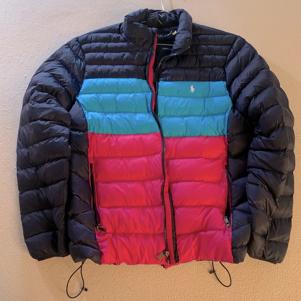 Multi Colorblock Water-Repellent Puffer jacket.